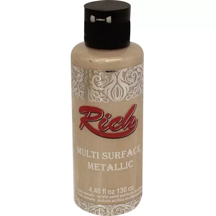 Rich Multi Surface Metalik Her Yüzey İçin Akrilik Boya 120ml 6518 Şampanya