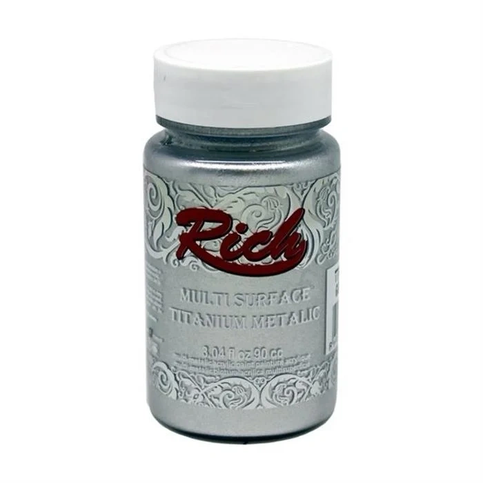 Rich Multi Surface Titanium Metalic 200ml Silver 200 2502