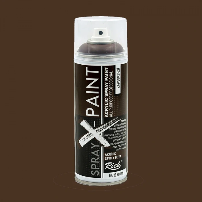 Rich Spray X-paint Akrilik Sprey Boya 400ml Kahverengi