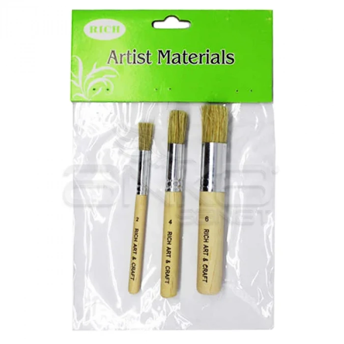 Rich Stencil Fırça Seti 3lü