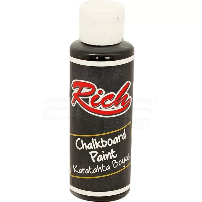 Rich Su Bazlı Kara Tahta Boyası 120ml 1648 Siyah