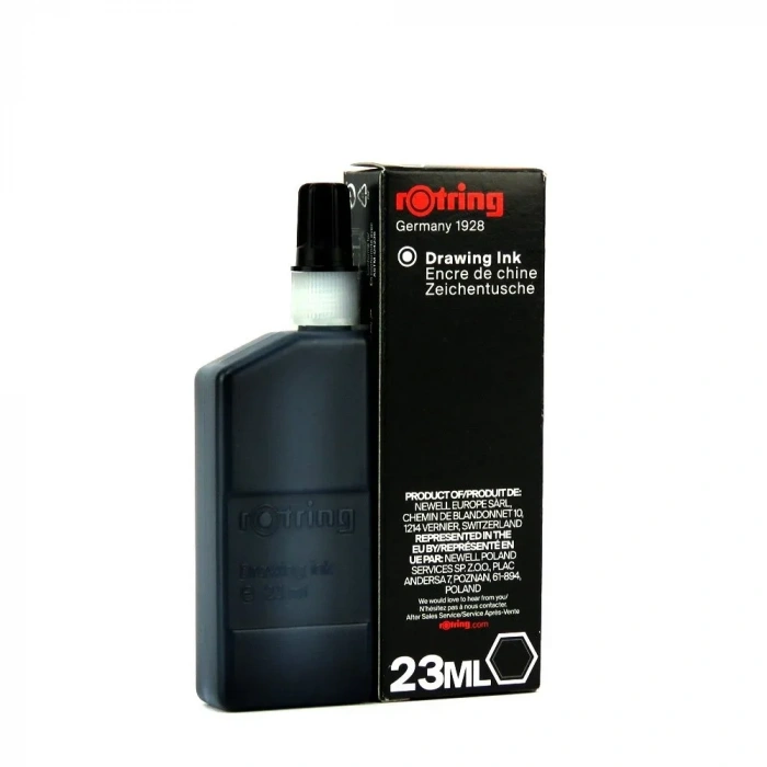 Rotring Rapido Çini Mürekkebi 23ml Siyah