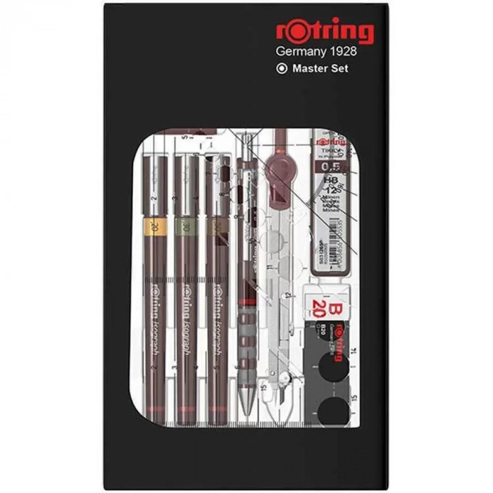 Rotring Rapido Takımı Isograf Kolej Set 3lü Takım Pergelli