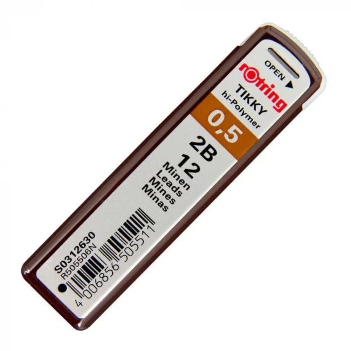 Rotring Tikky Yüksek Kaliteli Kurşun Kalem Ucu 0.5 mm (2B)