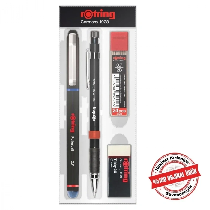 Rotring Visumax ve Roller Ofis Seti 0.7mm Mavi