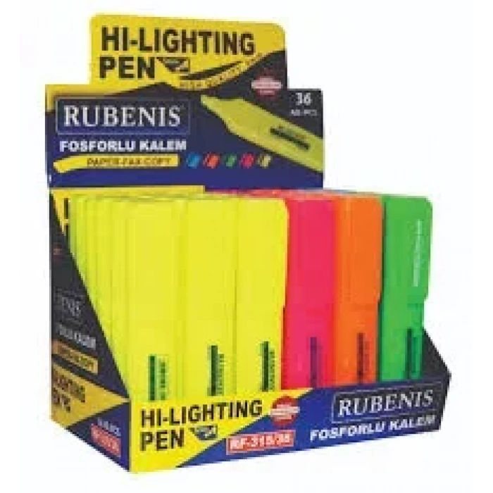 Rubenıs Fosforlu Sarı Kalem Rf-315/s