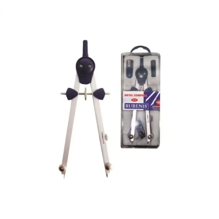 RUBENIS GÖBEKTEN AYARLI VİDALI METAL PERGEL SETİ RP-09