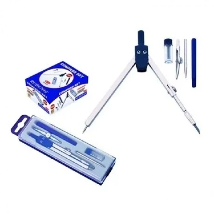 Rubenıs Kanca Vidalı Ayaklı Metal Pergel Seti Rp-05