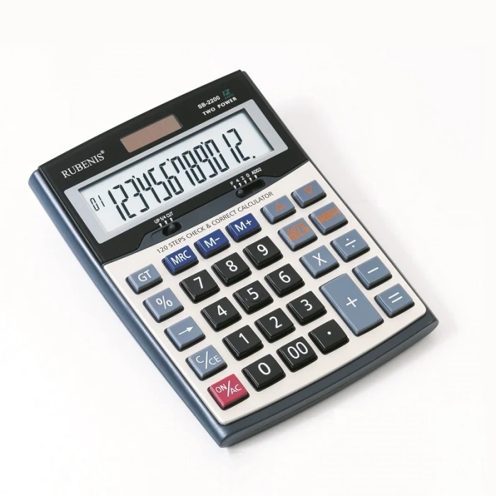 RUBENIS SB-2200 MASA TİPİ HESAP MAKİNESİ 12 HANE