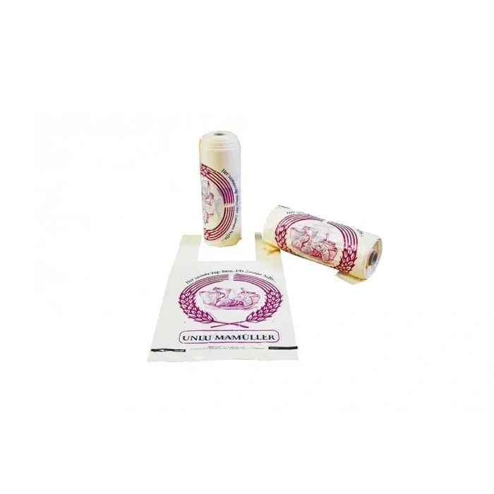 Rulo Hışır Poşet Unlu Mamül Baskılı Küçük Boy ( 166 Adet )