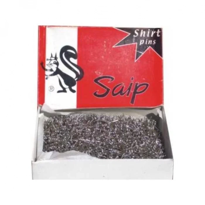 Saip 27 mm Gümüş Başlı Gömlek İğnesi