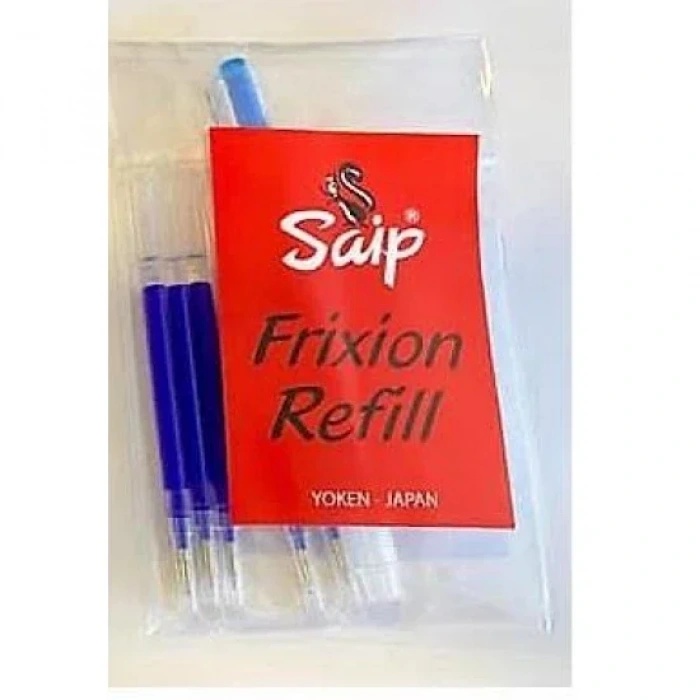Saip Frixion Kalem Seti MAVİ (Bir Kalem 5 Yedek)