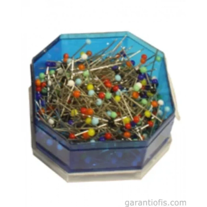 Saip No:32 Cam Başlı Çelik Toplu İğne (50 Gr Kutu)