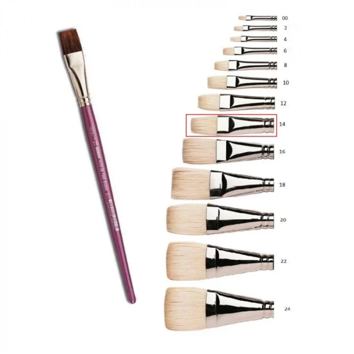 SAMUR 14 No YAĞLI BOYA FIRÇASI