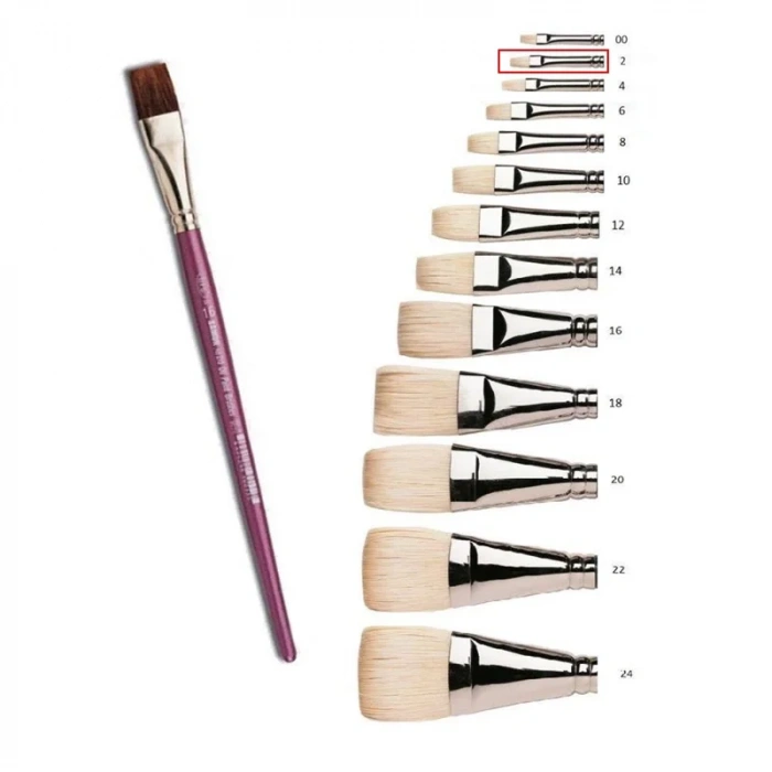 SAMUR 2 No YAĞLI BOYA FIRÇASI