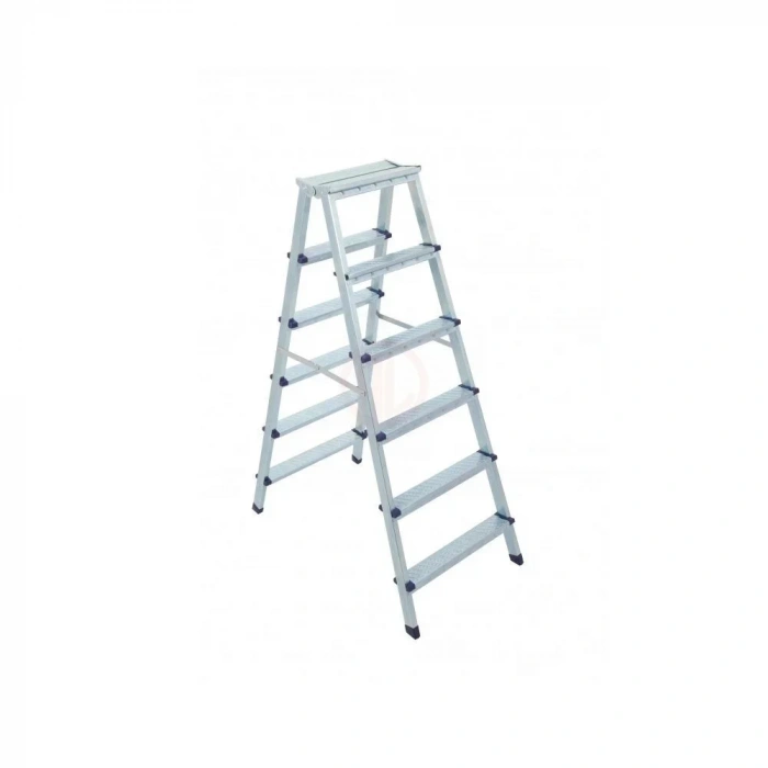 Saraylı Metal Çift Çıkışlı Merdiven 7+7 Basamaklı