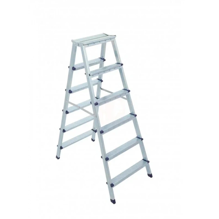 Saraylı Metal Çift Çıkışlı Merdiven 9+9 Basamaklı