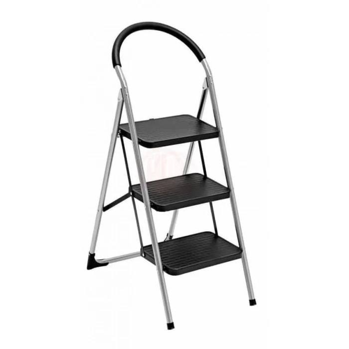 Saraylı Pratik Lüks Mega Metal Merdiven 3 Basamaklı