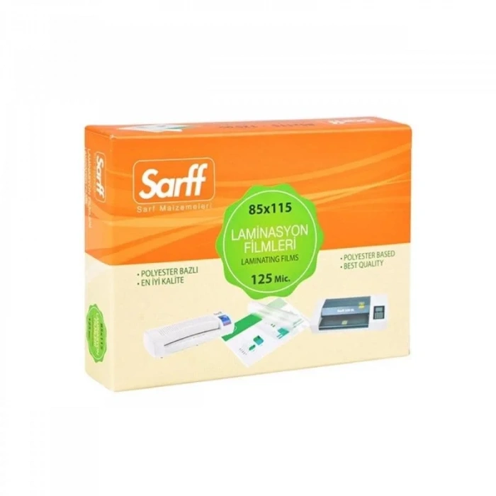 Sarff 125 Mikron 85x115mm Pvc Laminasyon Filmi (100 Lü Paket)