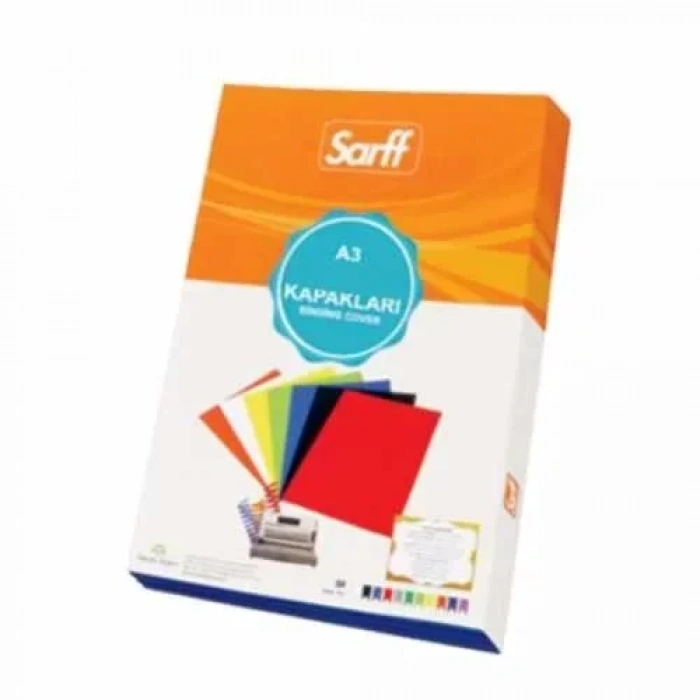 Sarff A3 PVC Şeffaf Cilt Kapağı (100 lü Paket)