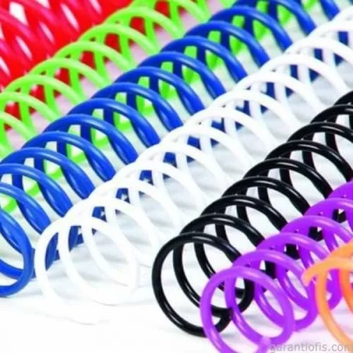 Sarff Coil 10 mm Beyaz PVC 4:1 Helezon  Spiral (60 Yaprak Kapasiteli)