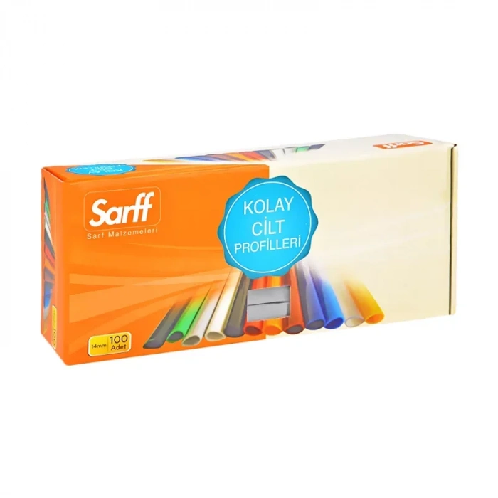Sarff Geniş Dosya Sırtlığı 15mm Şeffaf 100lü (15203020)