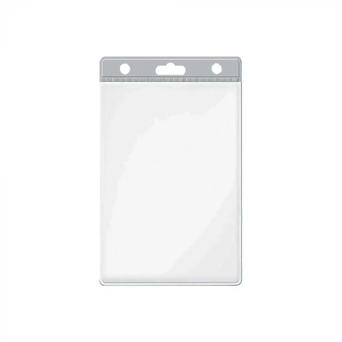 Sarff Kart Poşeti Pvc Dikey Şeffaf Şeritli 100lü