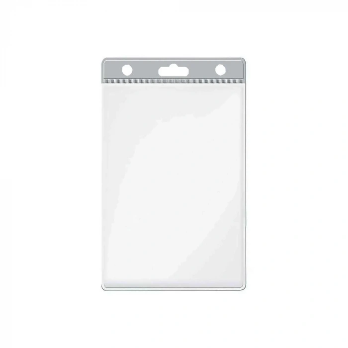 Sarff Kart Poşeti Pvc Dikey Şeffaf Şeritli 100lü