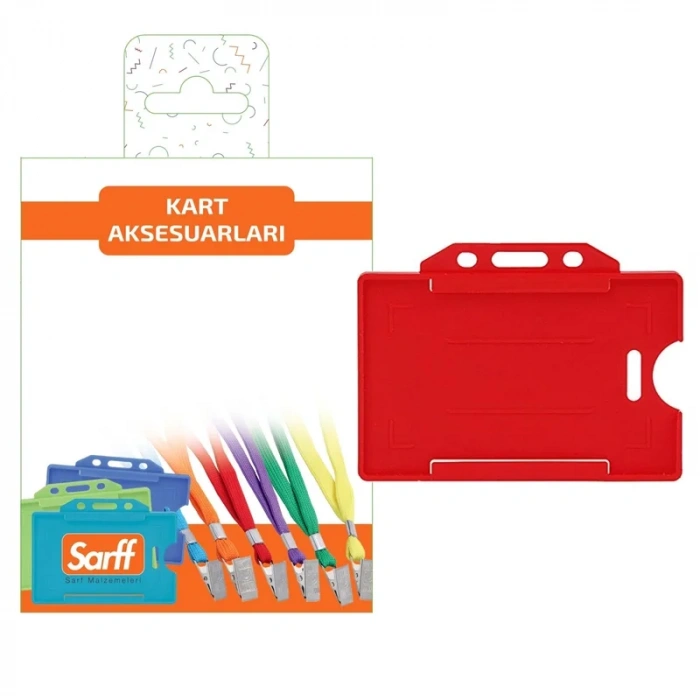 Sarff Kırmızı Sert Kart Kabı Blister - 10adet