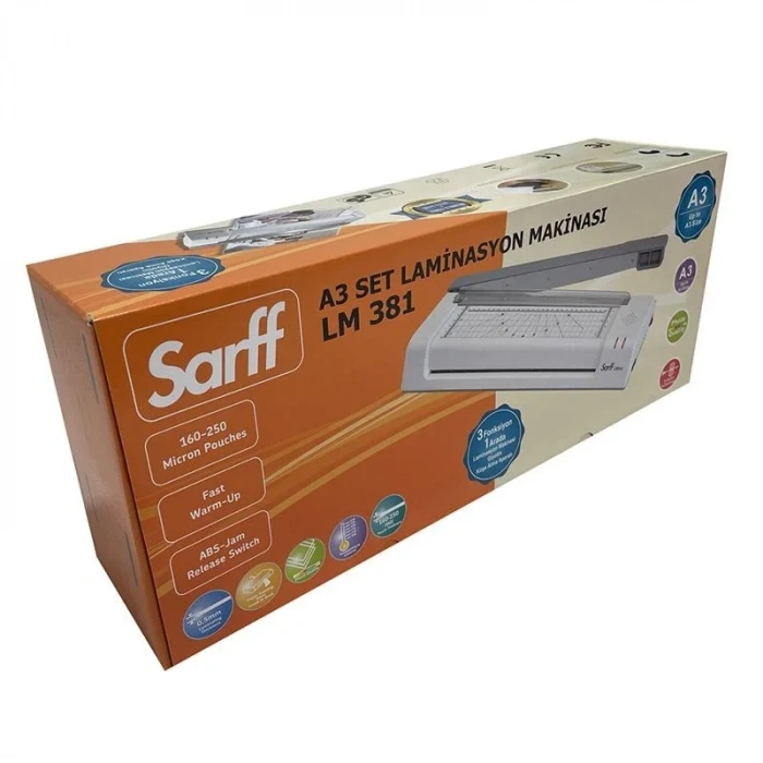Sarff LM381 Set Giyotinli Köşe Almalı Laminasyon Makinesi