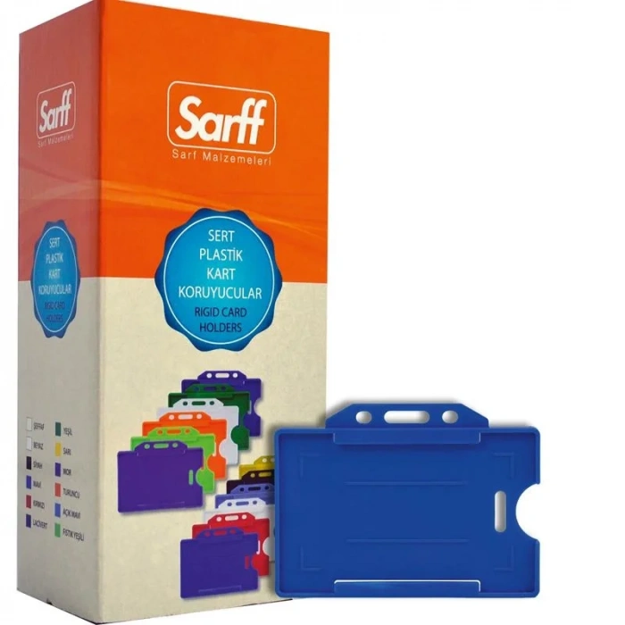 Sarff Mavi Sert Kart Kabı - 50adet