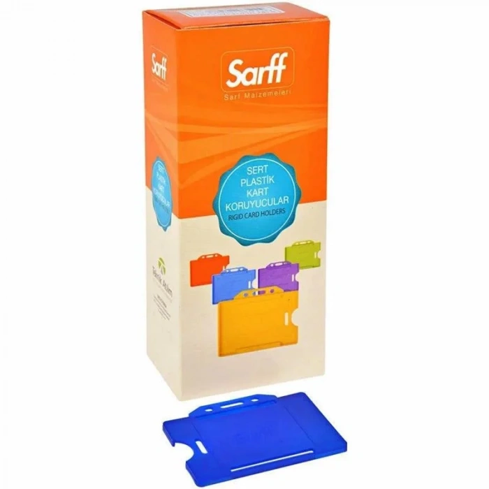 Sarff Mavi Sert Kart Kabı - 50adet