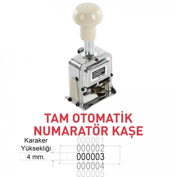 SARFF NS06 KROM OTOMATİK NUMARATÖR 6 HANE 15314406