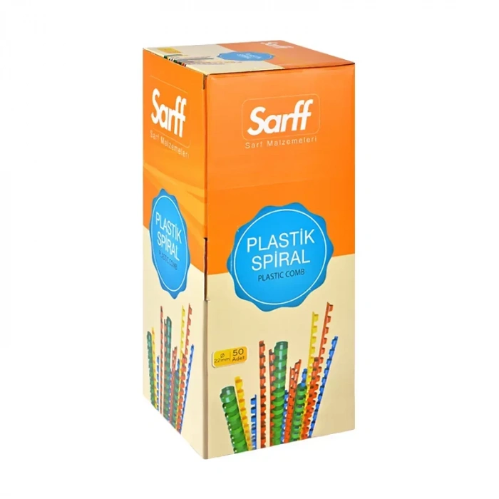 SARFF PLASTİK SPİRAL 22mm BEYAZ 50Lİ (15312056)