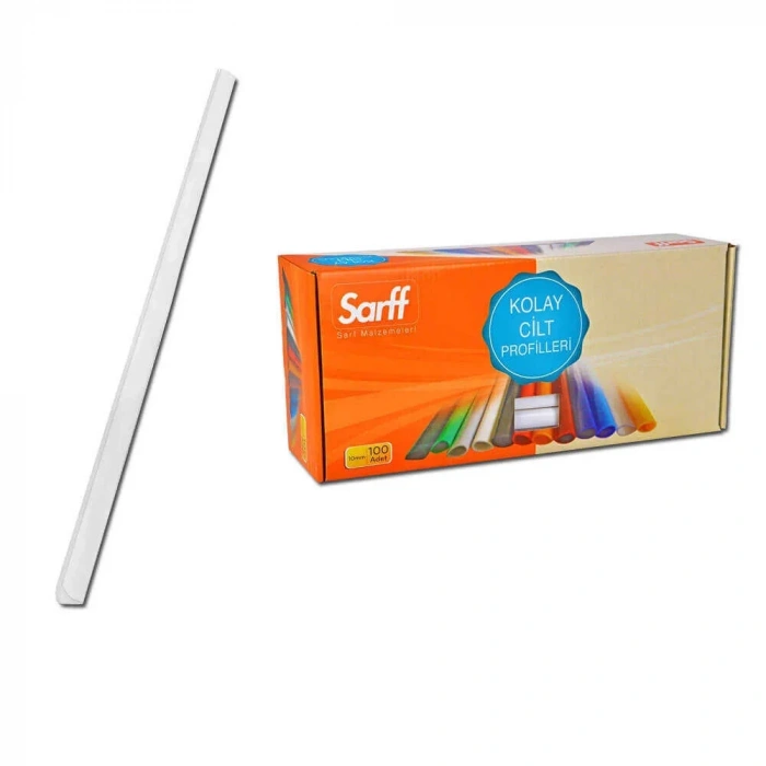 Sarff Sırtlık Oval 10 mm Beyaz 100lü