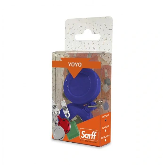SARFF YUVARLAK KANCALI MAVİ EKO YOYO BLİSTER - 2ADET