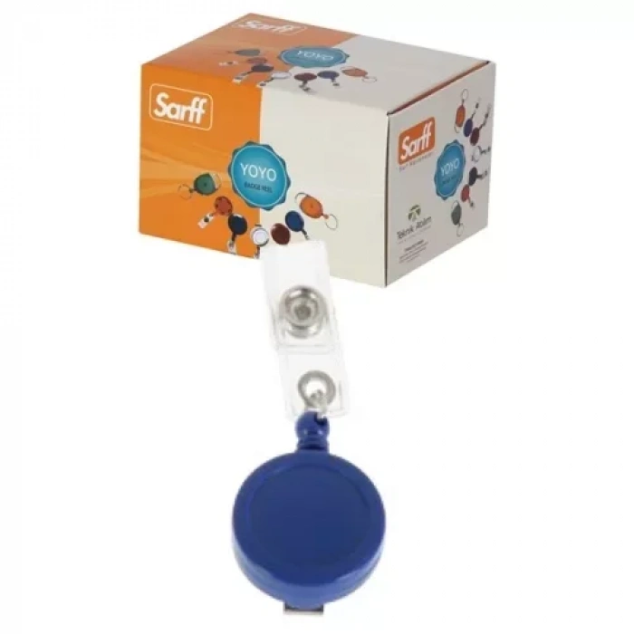 Sarff Yuvarlak Kancalı Yoyo Mavi (25 Li Paket)