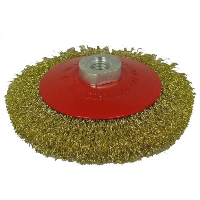 Sarı Telli Daire Fırça 115 Mm X M14