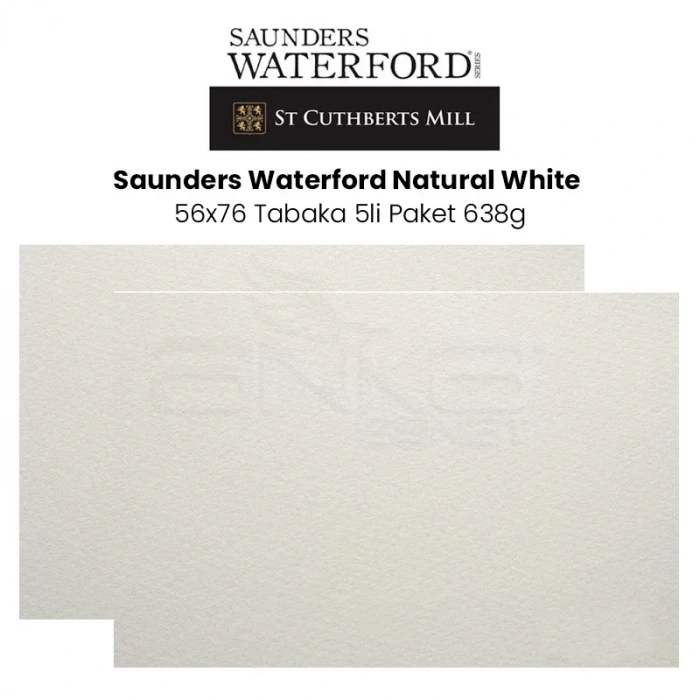 Saunders Waterford Natural White 638g 56x76 Tabaka 5li Paket