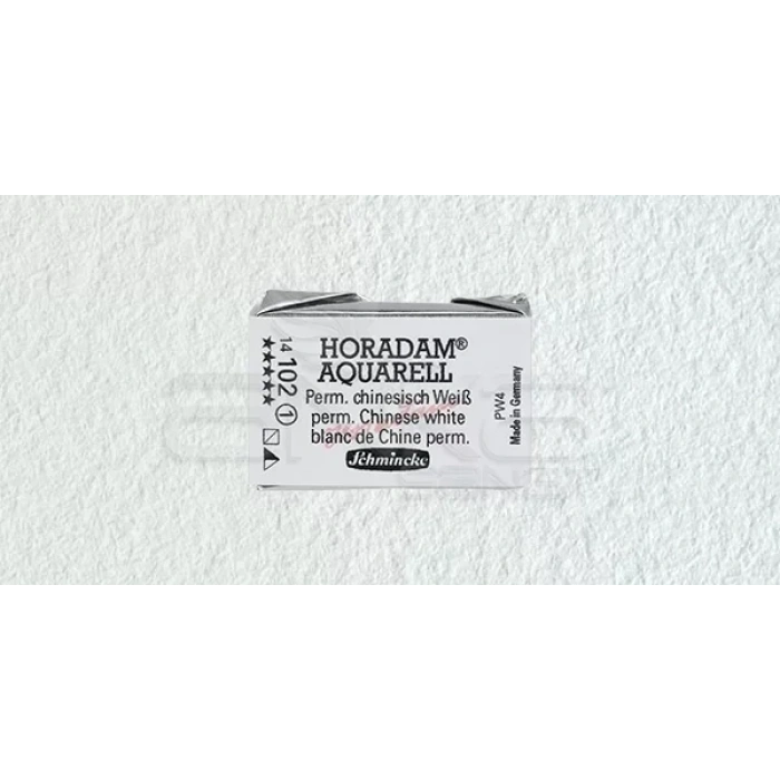 Schmincke Horadam Aquarell 1/1 Tablet 102 Permanent Chin, White seri 1