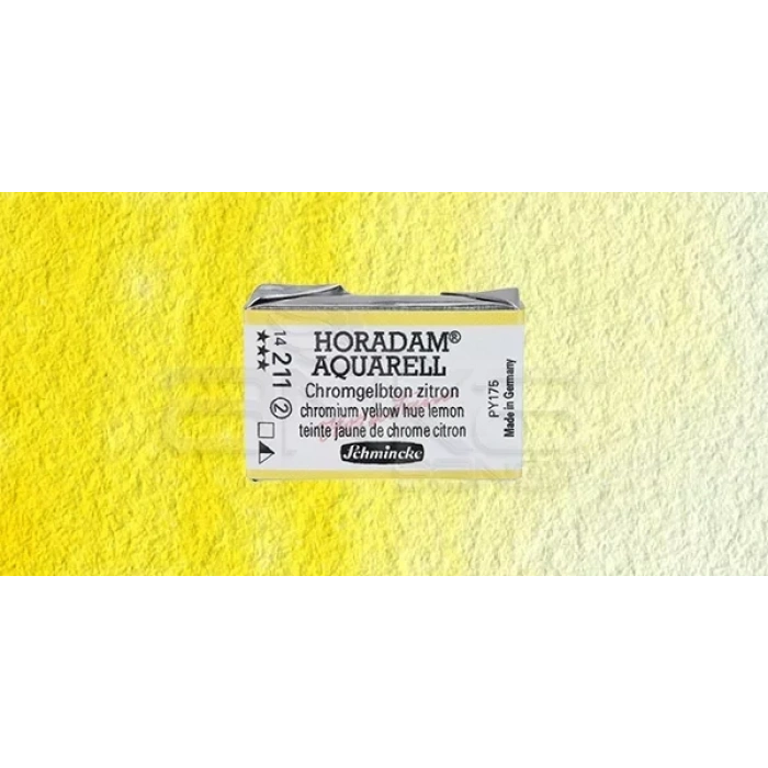Schmincke Horadam Aquarell 1/1 Tablet 211 Chrome Yellow Lemon Seri 2