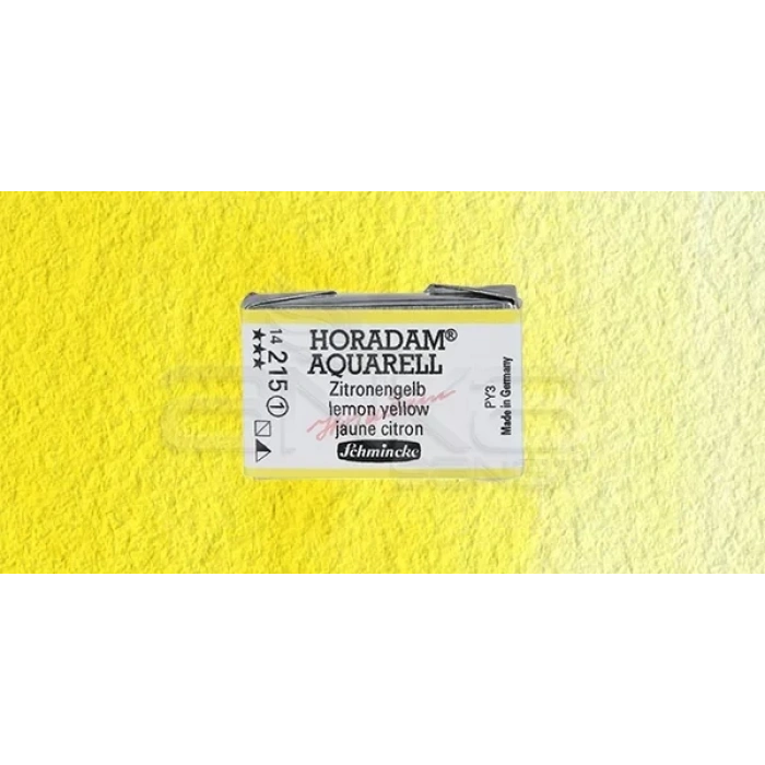 Schmincke Horadam Aquarell 1/1 Tablet 215 Lemon Yellow Seri 1