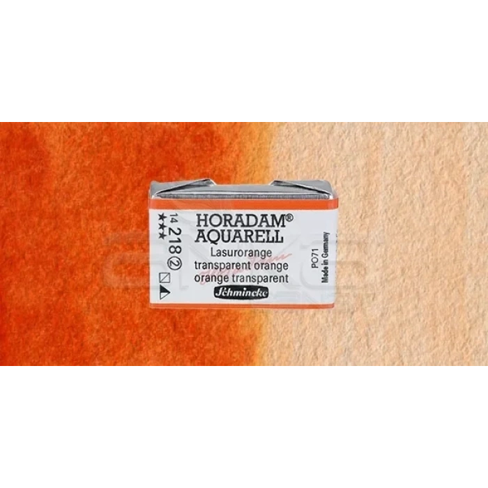 Schmincke Horadam Aquarell 1/1 Tablet 218 Translucent Orange seri 2