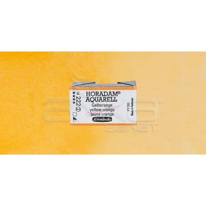 Schmincke Horadam Aquarell 1/1 Tablet 222 Yellow Orange seri 2