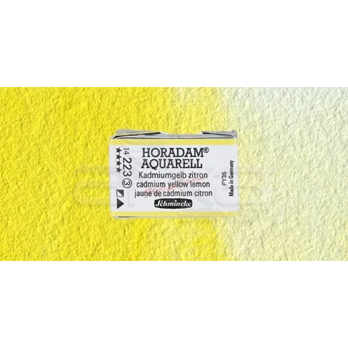 Schmincke Horadam Aquarell 1/1 Tablet 223 Cadmium Yellow Lemon seri 3
