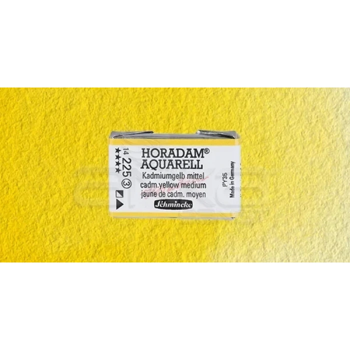 Schmincke Horadam Aquarell 1/1 Tablet 225 Cadmium Yellow Middle seri 3