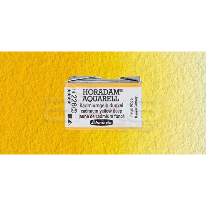 Schmincke Horadam Aquarell 1/1 Tablet 226 Cadmium Yellow Deep seri 3