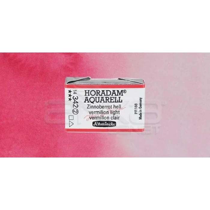Schmincke Horadam Aquarell 1/1 Tablet 342 Vermilion Light seri 2
