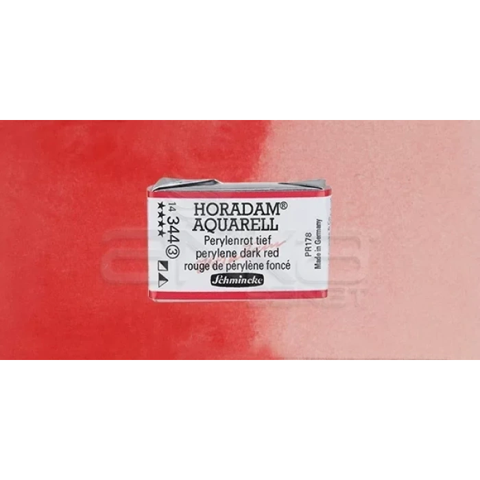 Schmincke Horadam Aquarell 1/1 Tablet 344 Perylene Dark Red seri 3