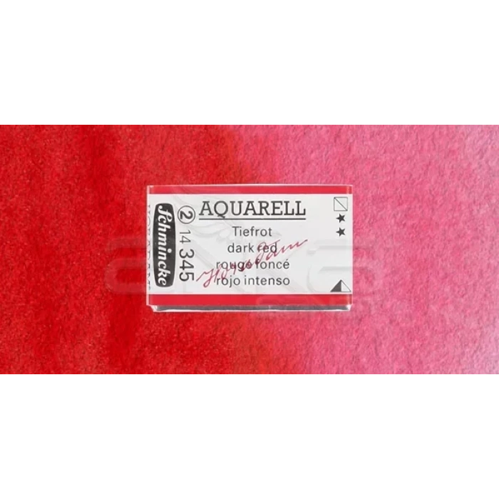 Schmincke Horadam Aquarell 1/1 Tablet 345 Dark Red Seri 2